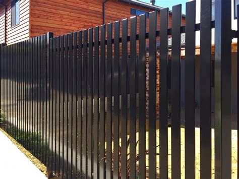black aluminium privacy fencing in perth fencemakers