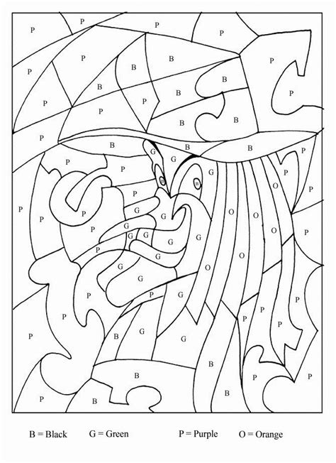 halloween color  number  coloring pages  kids