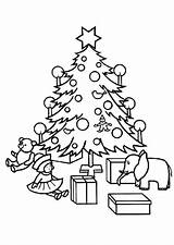 Noel Sapin Cadeaux Kerst Colorier Hugolescargot Noël Animaatjes Sapins Coloriages Natal sketch template
