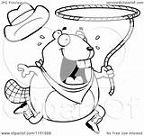 Lasso Coloring Swinging Beaver Happy Clipart Cartoon Thoman Cory Outlined Vector 2021 sketch template