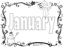 start   year   january coloring page song sing laugh learn