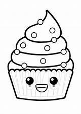 Coloriage Gateau Colorier Momjunction Kawaiis sketch template