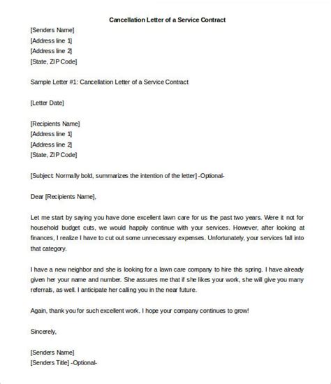 contract termination letter templates   apple pages