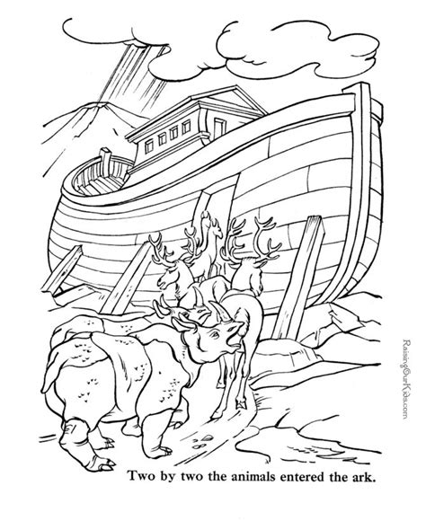 bible coloring pages  print noah sunday school colouring pages