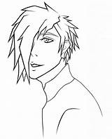 Anime Coloring Pages Printable Boy Various Styles Via sketch template