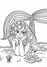 Meerjungfrau sketch template