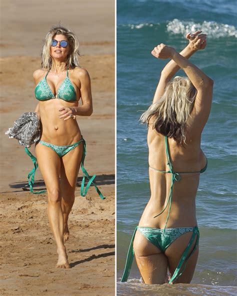 fergie s bikini pics see the sexy singer rock amazing abs and cleavage hollywood life