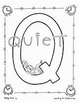 Coloring Letter Quiet Pages Time Printable Alphabet Sheet Print Getcolorings Ministry Numbers Kids Bible sketch template