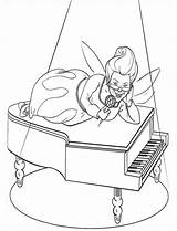 Fairy Piano Godmother Categories Coloring sketch template