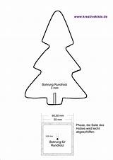 Tannenbaum Holz Weihnachtsbaum Christbaum Ausschneiden Ausdrucken Laubsaege Kreativekiste Schablone Bunter Malvorlage sketch template