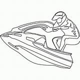 Jet Ski Scooter Coloring Drawing Pages Coloriage Seadoo Imprimer Drawings Jetski Sea Clipart Getdrawings Colorier Helicopter Transportation Getcolorings Dessin Skis sketch template