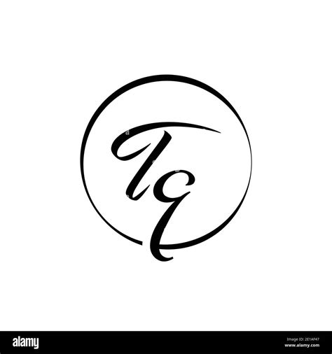 tq logo black  white stock  images alamy