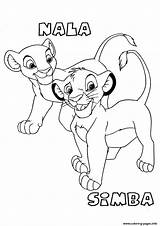 Simba Lion King Coloring Kids Pages Printable sketch template