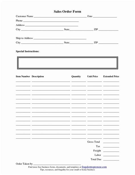 craft order form template beautiful scope  work template order form