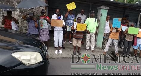 Live Protest Action Outside Parliament For Electoral Reform Dominica