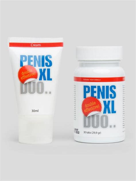 penis xl duo food supplement and cream 30 tablets 30ml