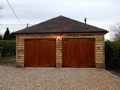 detached double garage traditional garage hampshire  lfa design