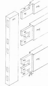 Door Joints Timber Tenons Tenon Stiles Rails External Woodworking Dimensioned Ve sketch template