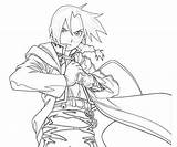 Edward Elric Coloring Pages Pose Getcolorings Paper Print Getdrawings sketch template