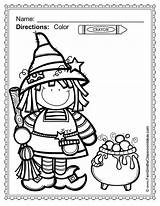 Color Halloween Fun Pages Fern Coloring Printable Preschool Smith Classroom Printables Freebies Preview First Sheets Fall School Seasonal Bruja Activities sketch template