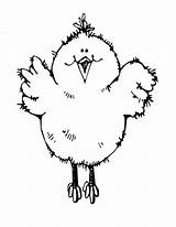Chick Baby Jumping Coloring High sketch template