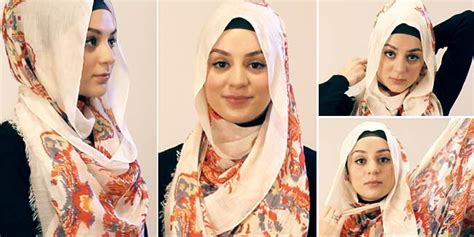tutorial hijab motif tribal buat kamu   tampil beda kumpulan