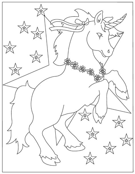 cute unicorn coloring page  printable   primarygames