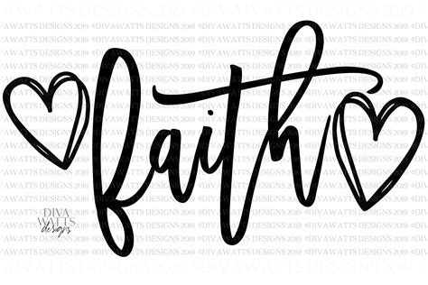 faith  doodle hearts christian motivational svg png