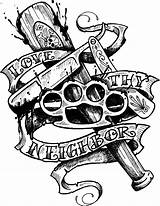 Tattoos Badass Gangster sketch template