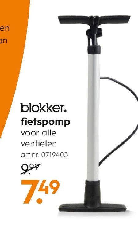 blokker huismerk fietspomp folder aanbieding bij blokker details