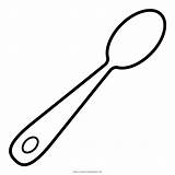 Cuchara Colher Spoon Cucharas Animada Ultracoloringpages sketch template