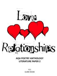 aqa poetry anthology literature paper  aqa poetry anthology