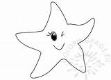 Starfish Cartoon Coloring Ocean Happy Reddit Email Twitter Coloringpage Eu sketch template