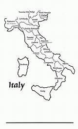 Printable Kids Italy Map Coloring Maps Clip Print Pdf Library Gif sketch template