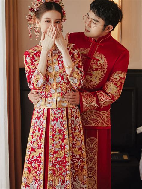 chinese traditional dress wedding toast dress fashion hanfu