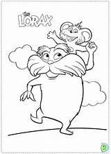 Lorax Coloring Pages Dinokids Activity Print Close sketch template