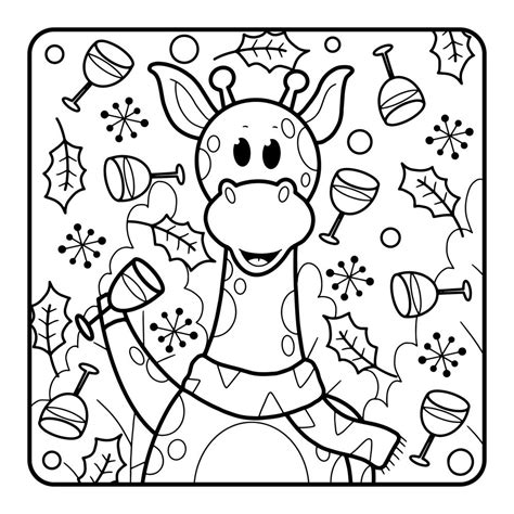christmas moose coloring pages