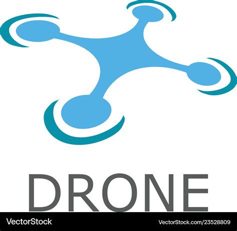 drone logo royalty  vector image vectorstock