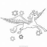 Unicorn Lyria Xcolorings sketch template