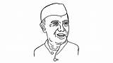 Nehru Jawaharlal sketch template