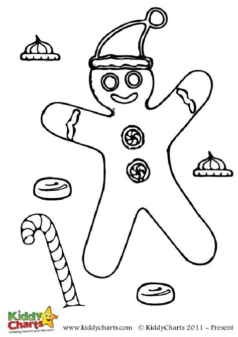 gingerbread man colouring sheet belajar  buaian sampai liang lahat