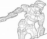 Halo Spartan Jefe Pencils Draw Mejores Cherno Clone Friki Alas Visitar Colorear24 sketch template