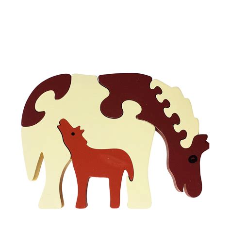 horse wooden animal puzzle jigzoos australia jigzoos