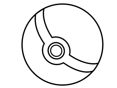 poke ball coloring page coloring pages