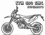 Ktm Supermoto Smc Motocross Motorbikes Coloringsun Coloring4free sketch template