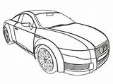 Coloring Pages Audi Cars Boys Getcolorings Car sketch template
