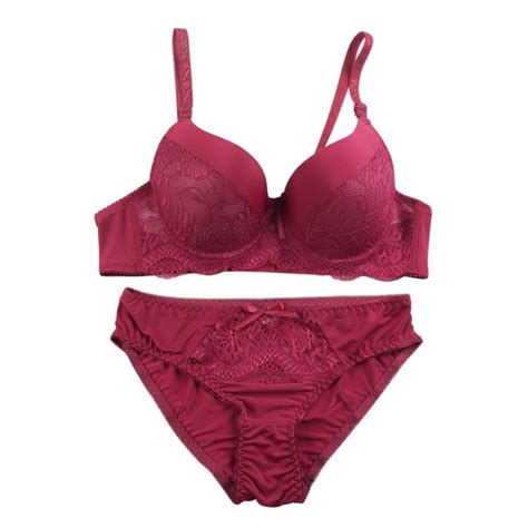 new 2018 sexy lace lingerie embroidery bra set women push up underwear