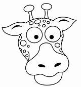 Giraffe Mask Coloring Pages 為孩子的色頁 Jirafa sketch template