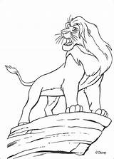 Lion King Mufasa Coloring Pages Hellokids Print Color sketch template