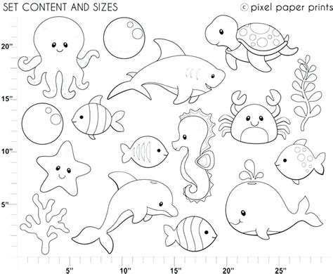ocean animals coloring pages  preschool  getcoloringscom